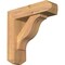 Ekena Millwork Funston Craftsman Smooth Bracket w/ Offset Brace, Western Red Cedar, 5 1/2"W x 18"D x 18"H BKT0604X18X18FST04SWR - alternate 1